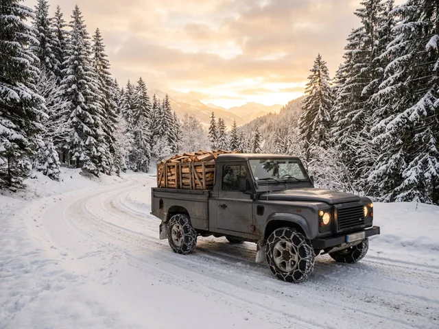 Зимняя доставка по снежным дорогам в Хабаровске